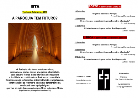 Eventos Realizados - ISTA - Instituto S. Tomás de Aquino