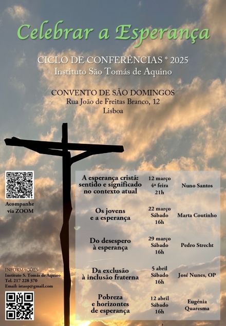 CICLO DE CONFERÊNCIAS - ISTA 2025 - ISTA - Instituto S. Tomás de Aquino